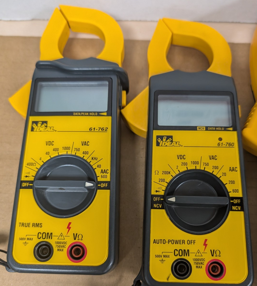 (BIG LOT OF 7) Ideal Clamp Meter Digital AC/DC (UNTESTED)