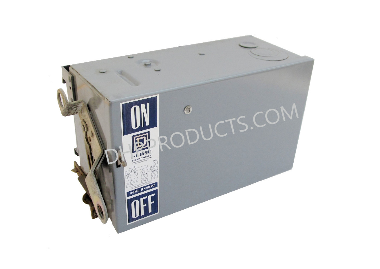 SQUARE D PQ3603G (SER. 1-3) 30 AMP 600 VOLT 3P3W FUSIBLE BUSWAY SWITCH BUS PLUG
