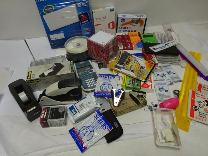 Office supplies Mixed items wholesales Pen, Staples, Calculators, More 50 piece