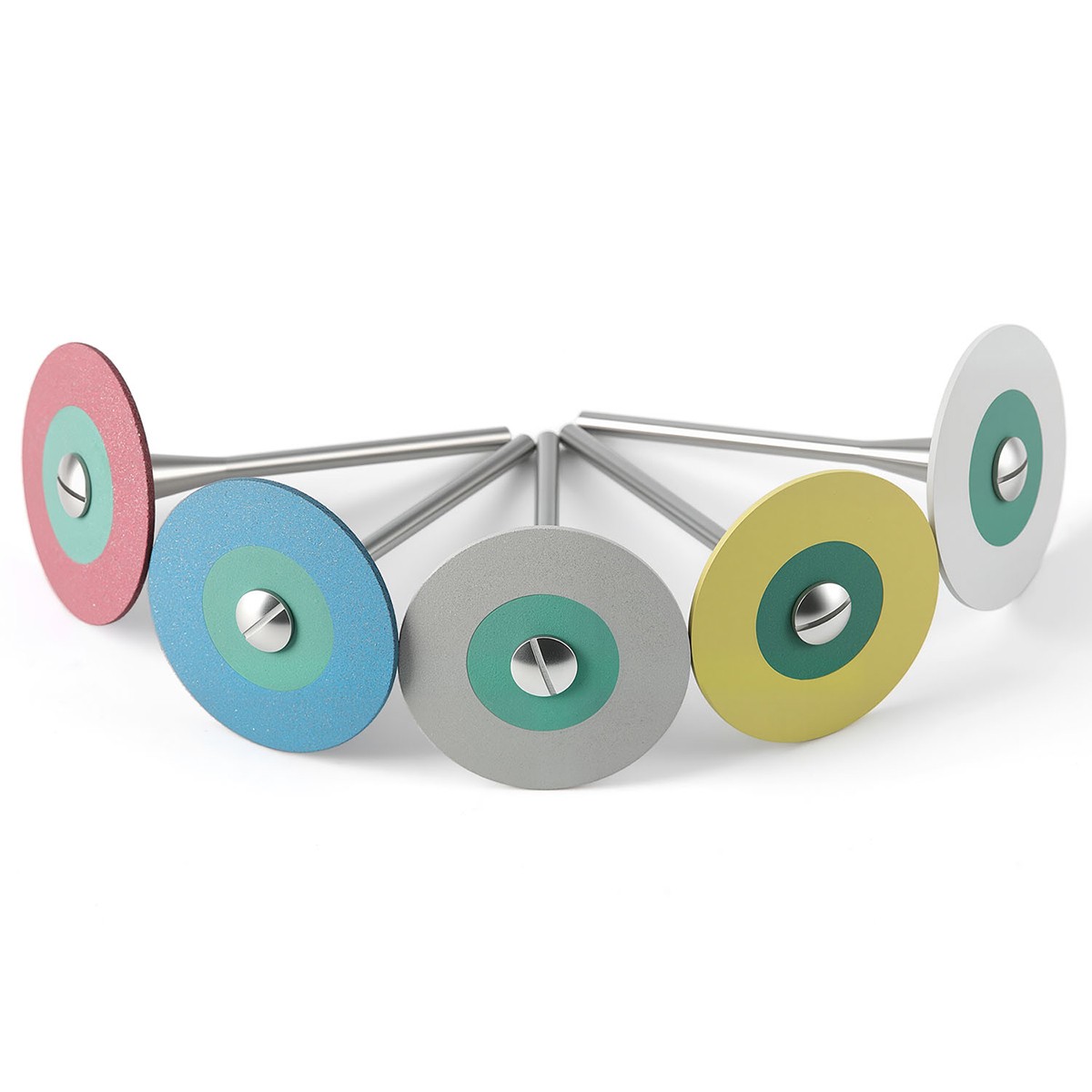 Disco de rueda de pulido de diamante de goma dental para porcelana/zirconia