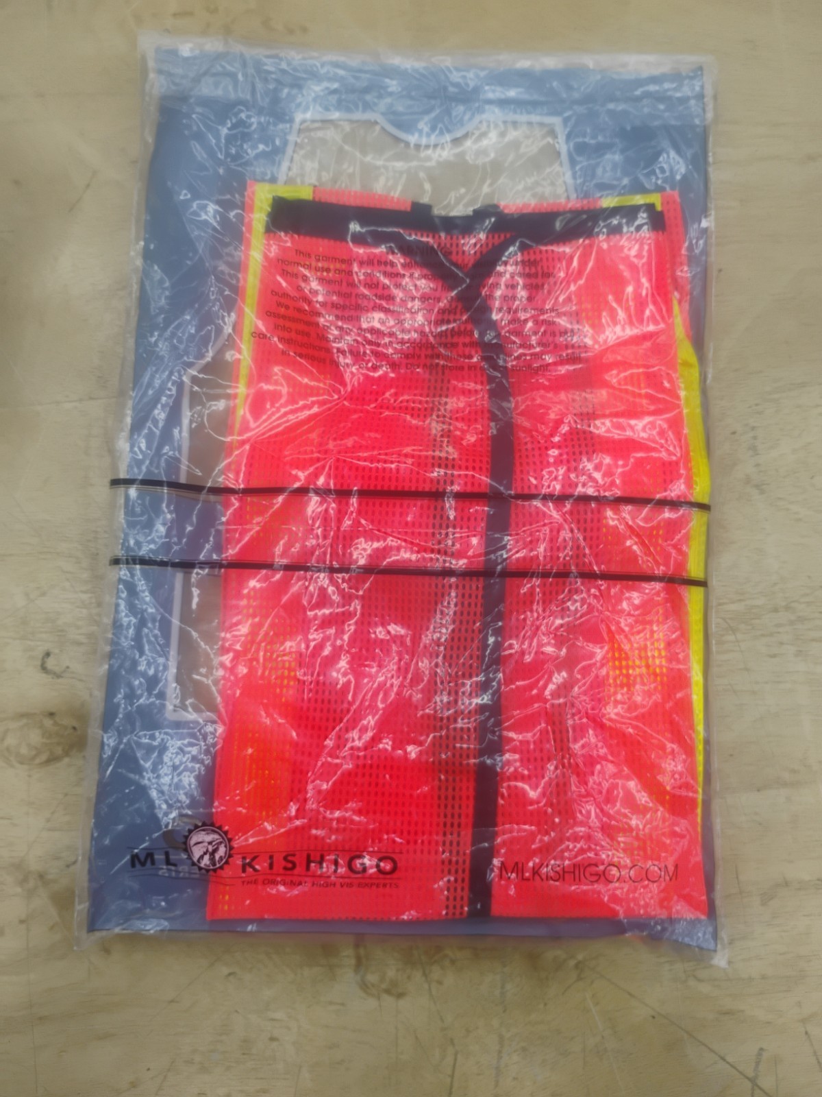 Ml Kishigo Hi Visibility Orange Mesh Safety Vest 3XL With ERT Whistle.