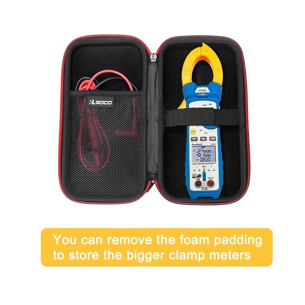Durable Hard Case for Fluke 302+/323/301D/325/324 & KAIWEETS HT206D/A Clamp Mete