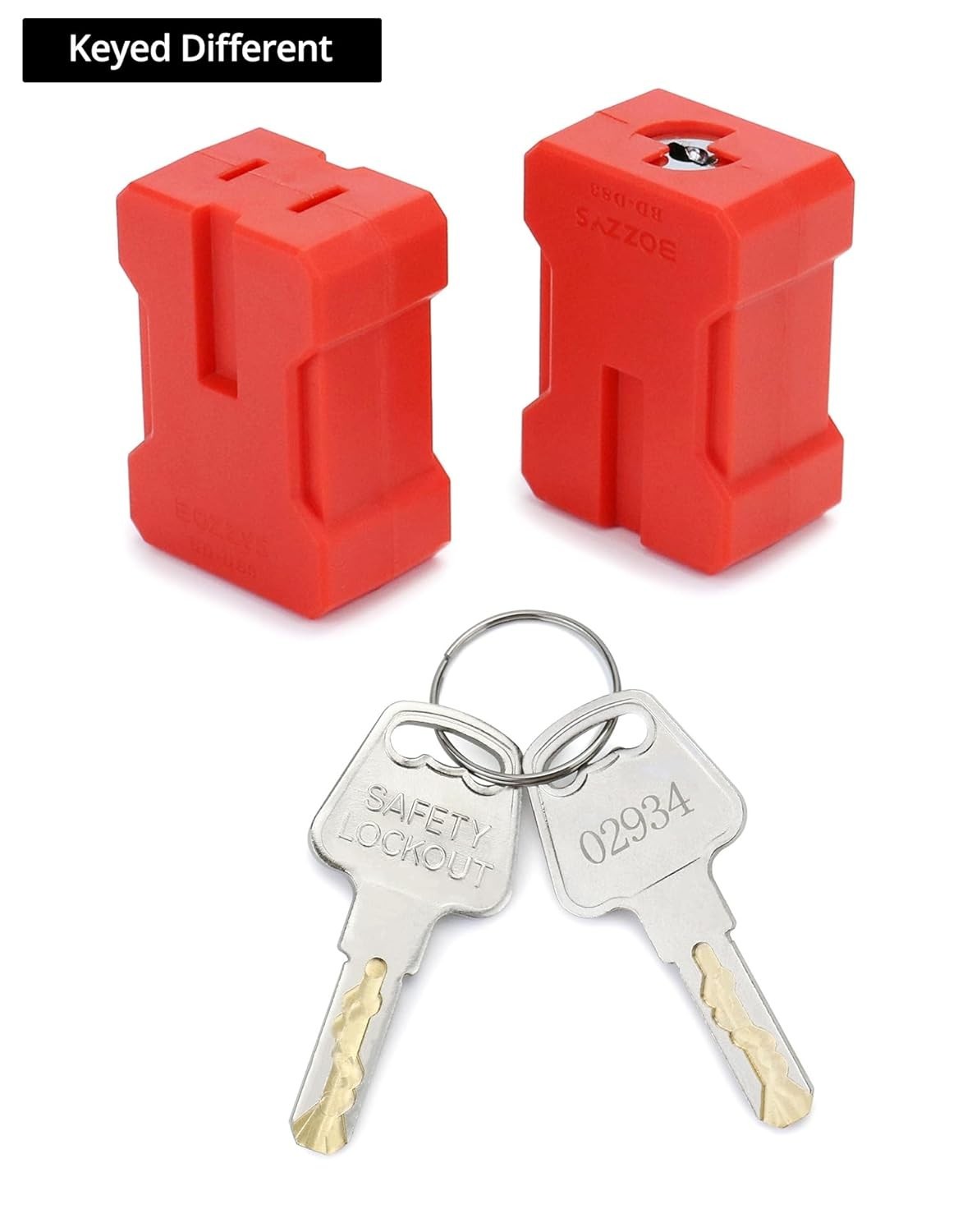 Electrical Cord Plug Lockout Device for Electrical Cord, 2 Pack Plug Locking Saf