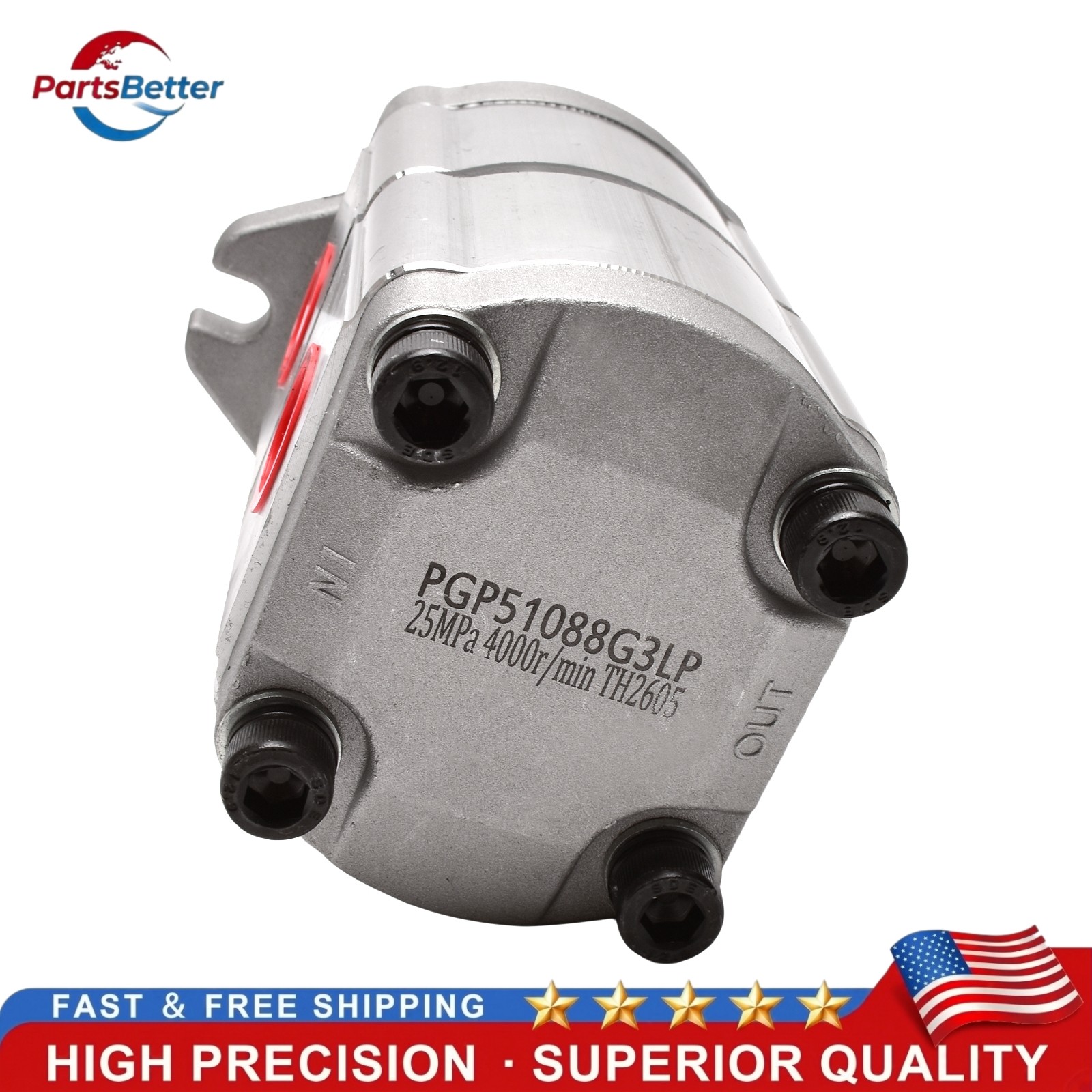 PGP51088G3LP For AGT Hydraulic Pump Two-Section for Skid Steer Loader KTT23 New