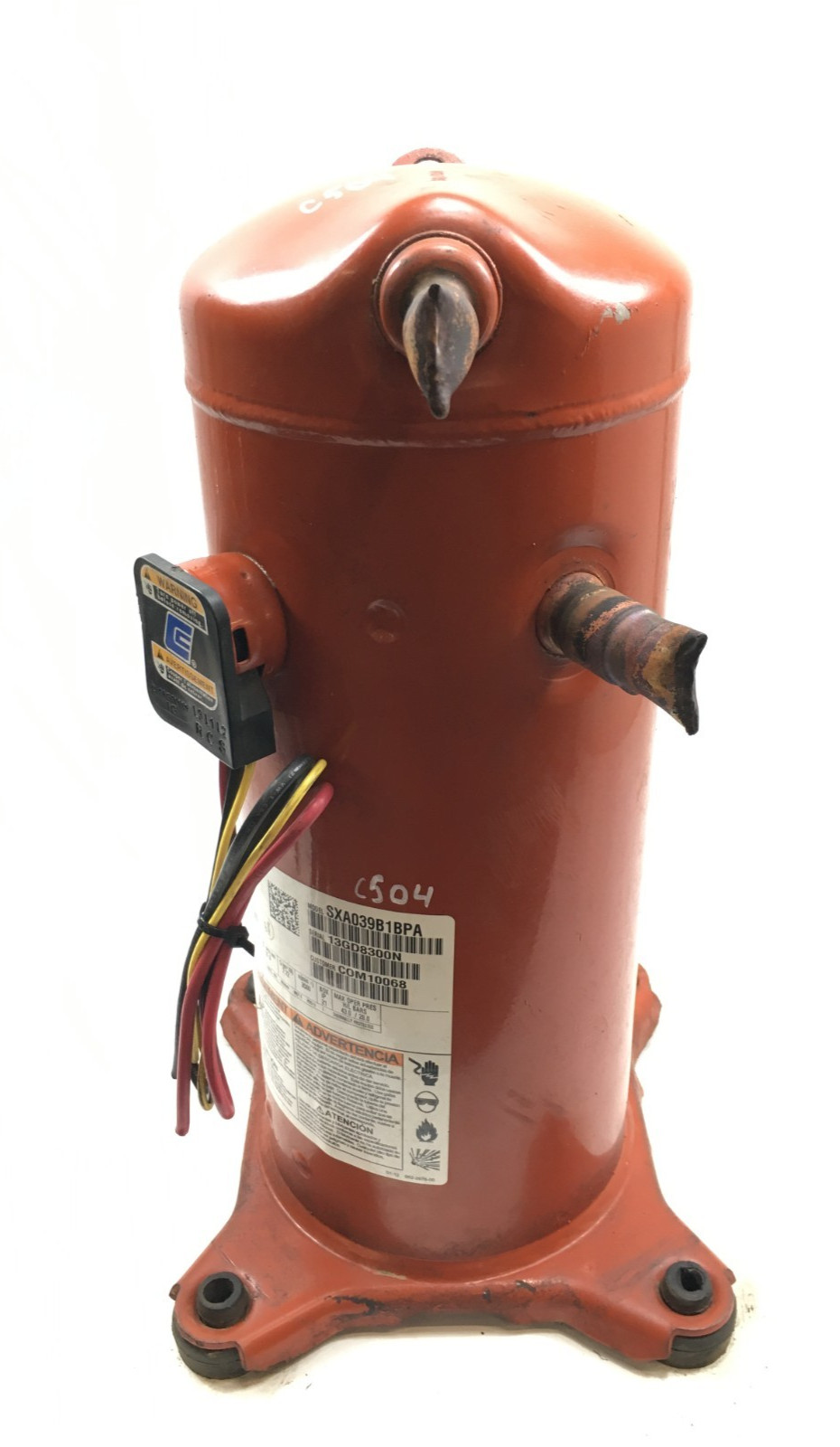 Alliance R410A Compressor SXA039B1BPA COM10068 208-230V 60 Hz 1 PH used #C504