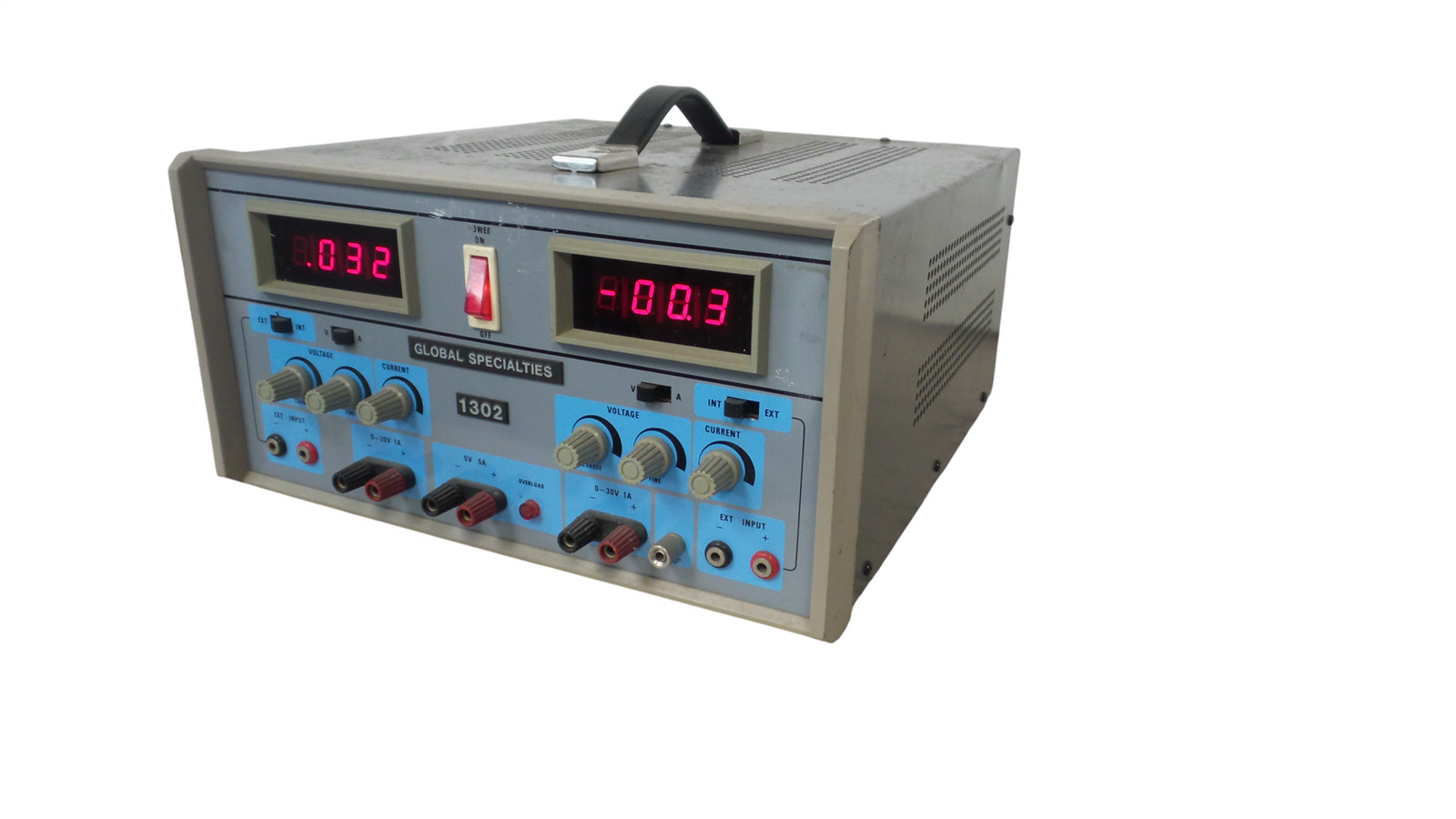 Global Specialties 1302 Triple Output Variable DC Power Supply – Free Shipping