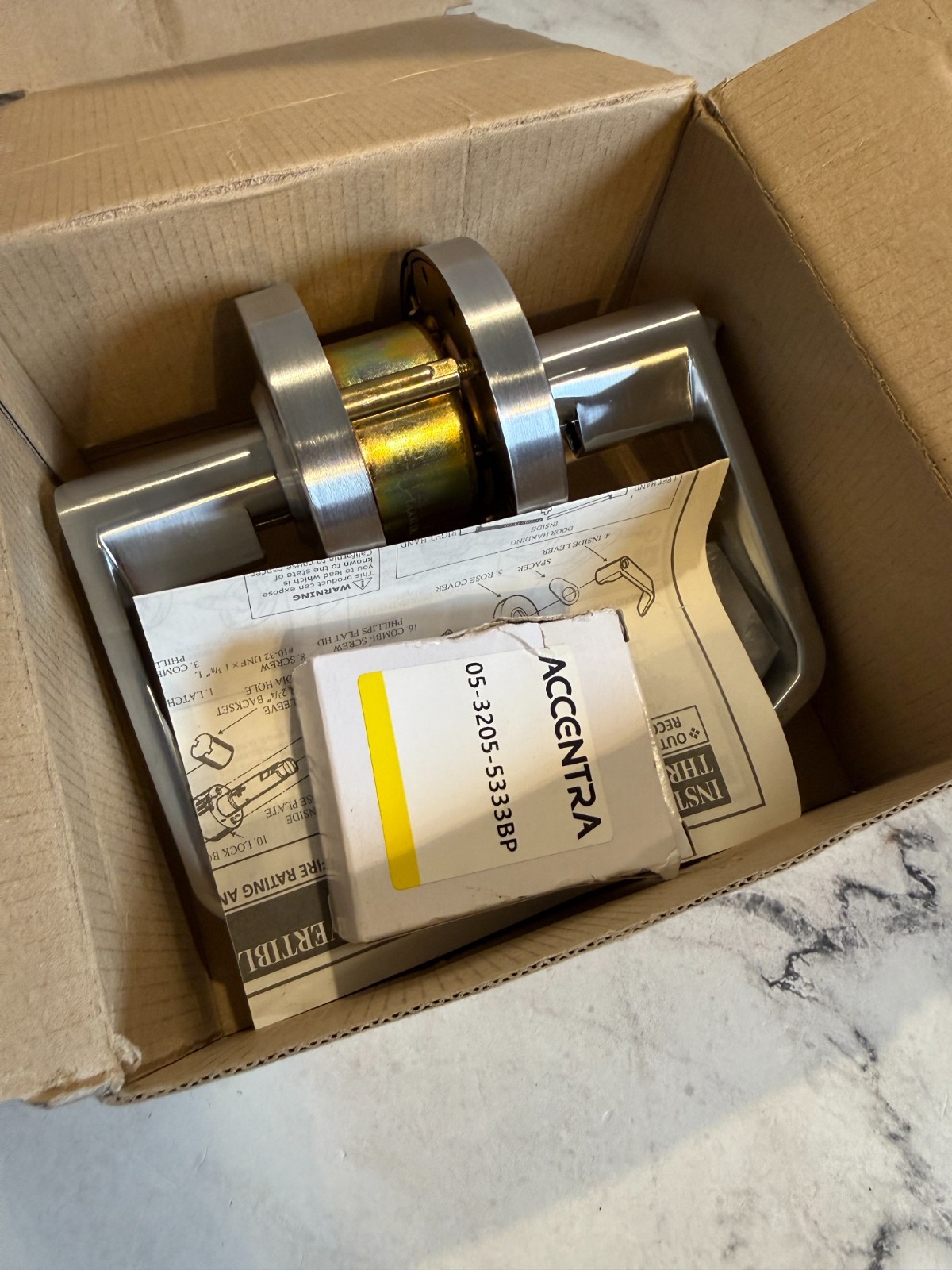 Accentra Assa Abloy 4602LN 626 AU Grade 2 Cylindrical Lever Privacy Lockset