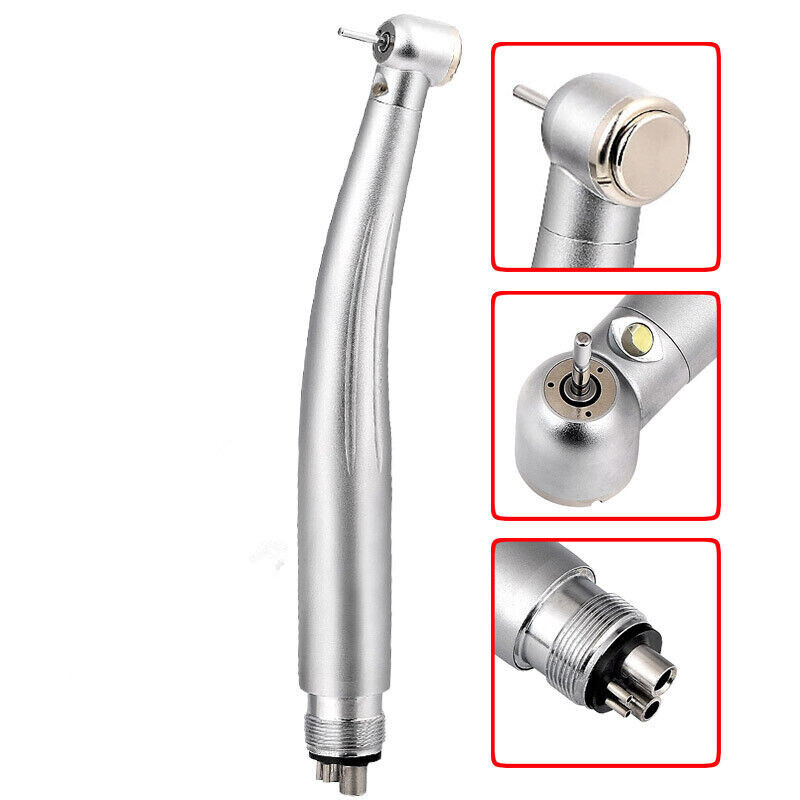 Dental No-LED/LED E-generator High Speed Handpiece Push Button 2/4Hole Turbine