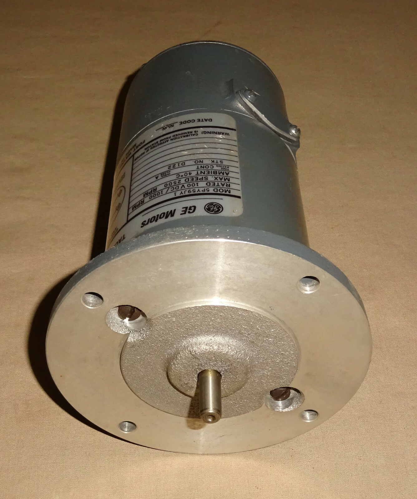 General Electric 5PY59JY1 Tachometer Generator 100VDC 1000RPM 5PY59JY 1 NEW