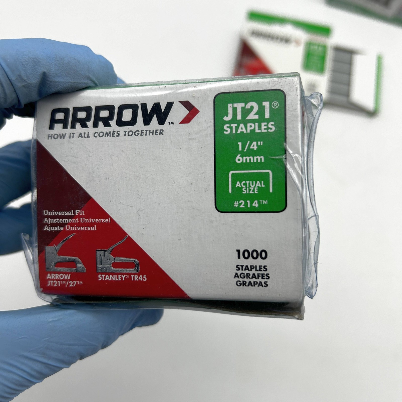 Arrow JT21 Staples 1/4″ 6mm #214 Universal Fit JT-21/JT21CM 10pks/10000 Total