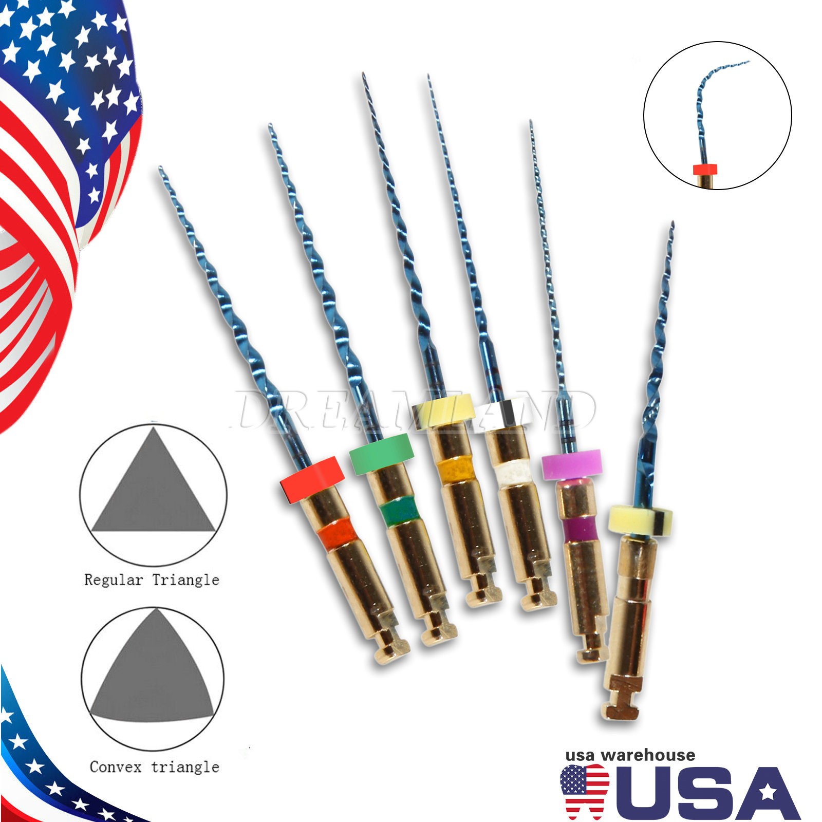 1 PACK Dental Rotary 21MM Lima ENDO Root Canal Niti Files CICADA Universal