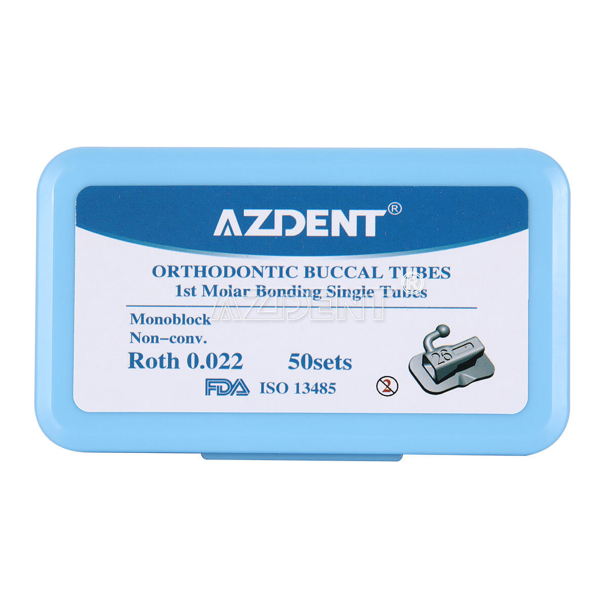 Dental Buccal Tube 1st /2nd Molar MBT/Roth.018/.022 Bondable Monoblock Non-Conv