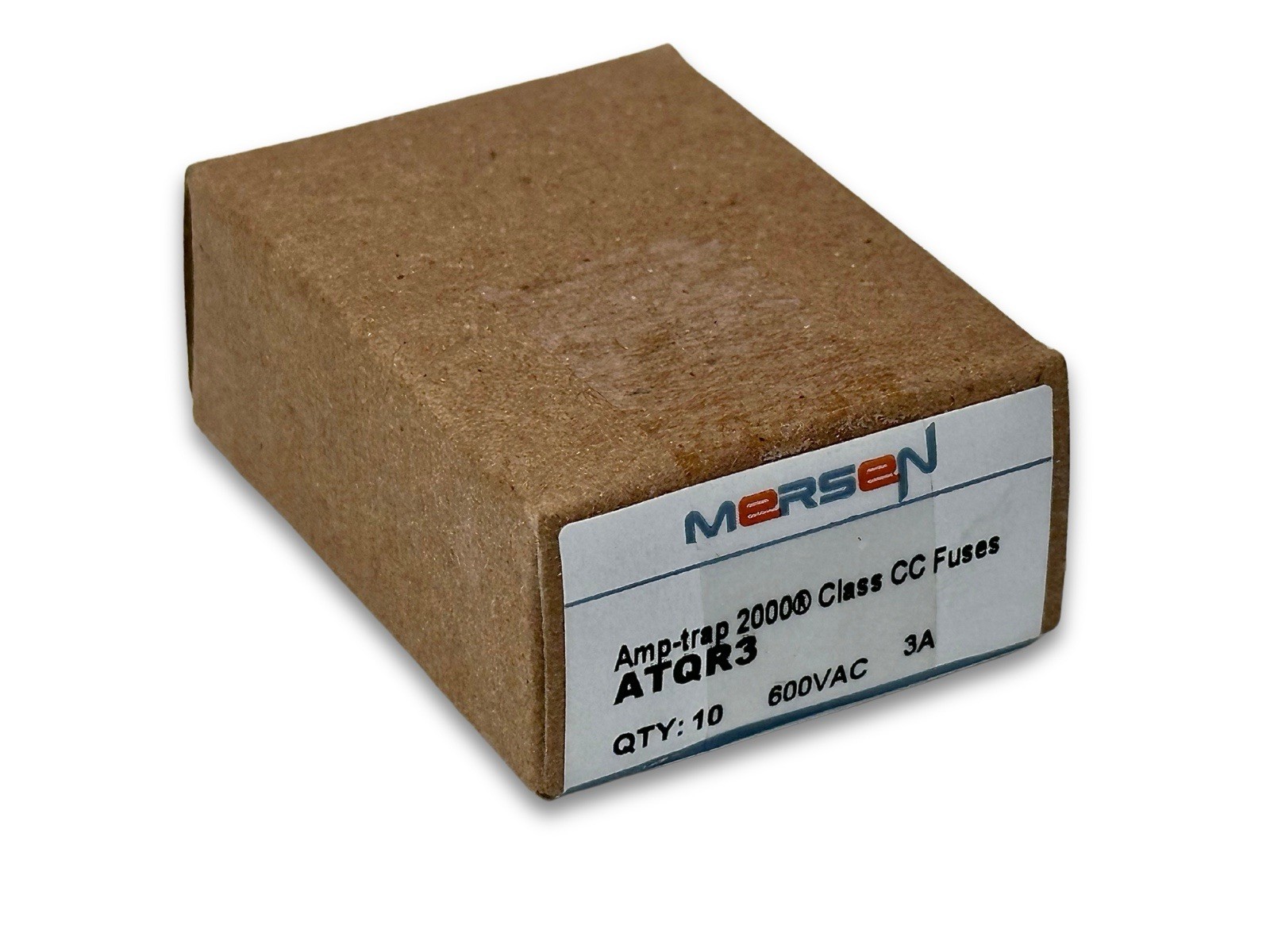 10-Pack Mersen Ferraz Shawmut ATQR3 Time Delay Fuses 3A 600V Class CC T218310