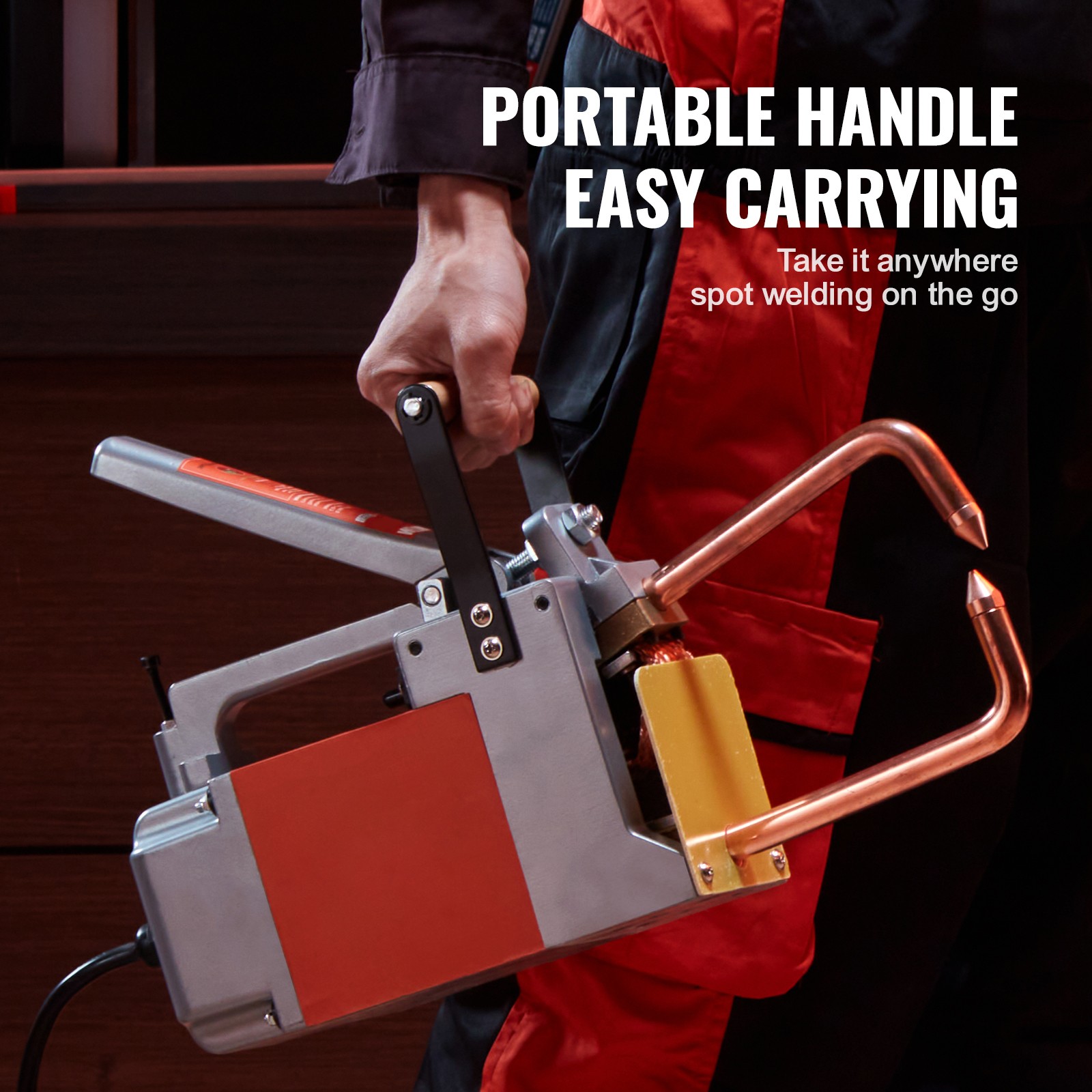 Uimoso Portable Spot Welder for 1/8-inch Metal with 1.5KVA Input Capacity