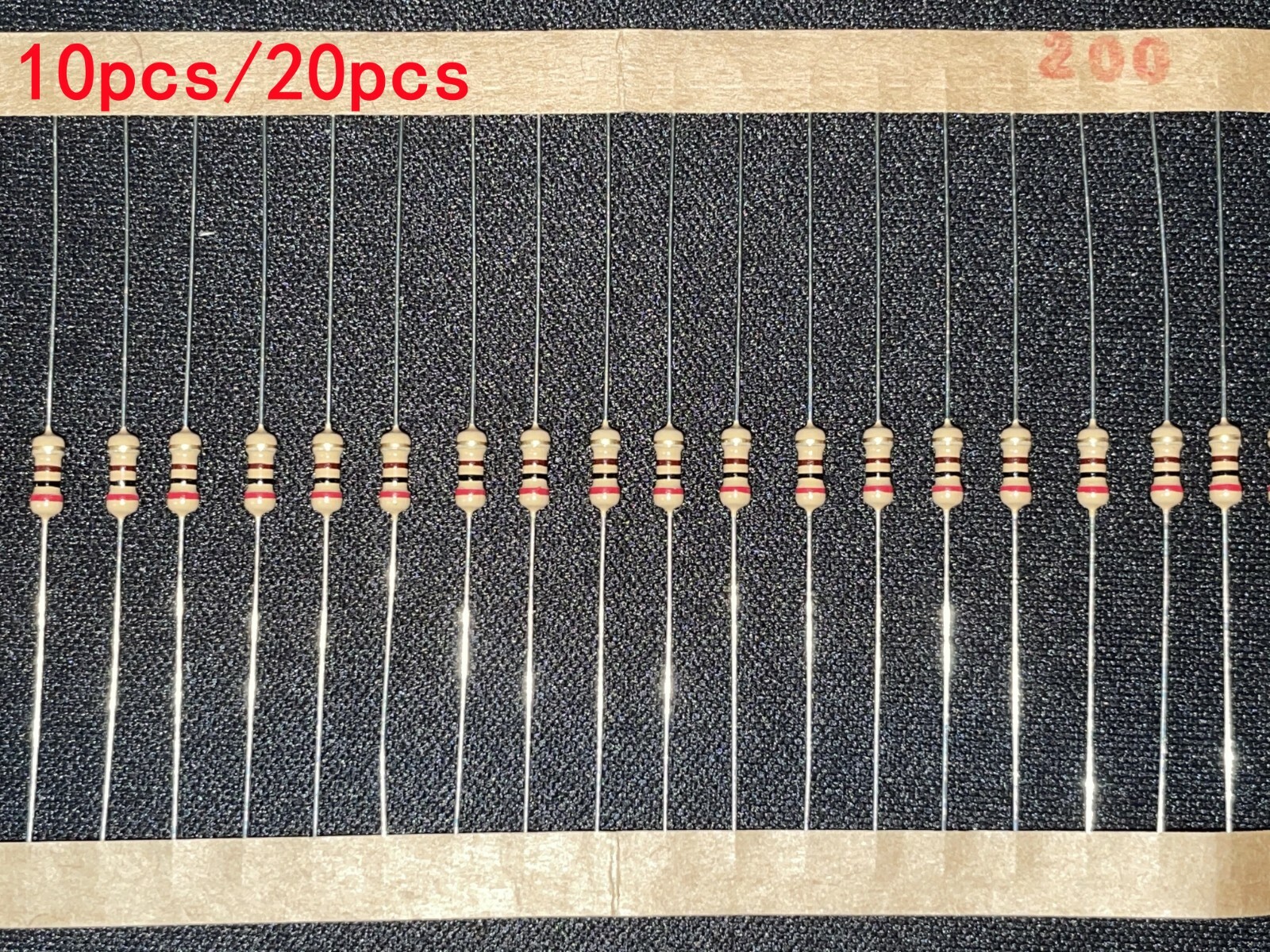 1/4W 5% Carbon Film Resistors Choose From 53 Values 10pcs Kits Ship from US