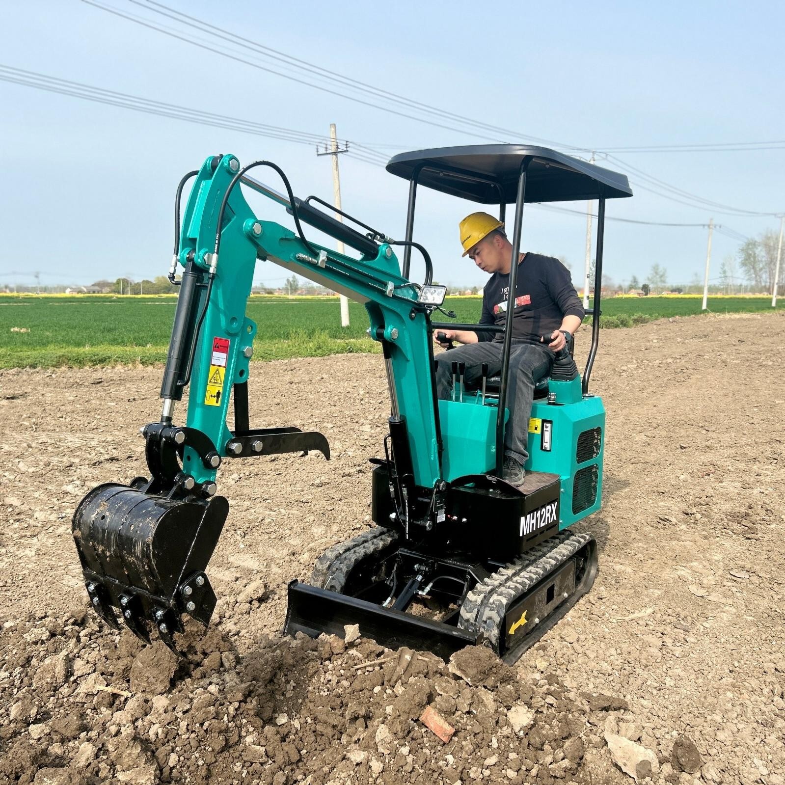 AGT Mini Excavator 1Ton Digger Tracked Crawler 13.5HP RATO Gas Engine EPA MH12RX