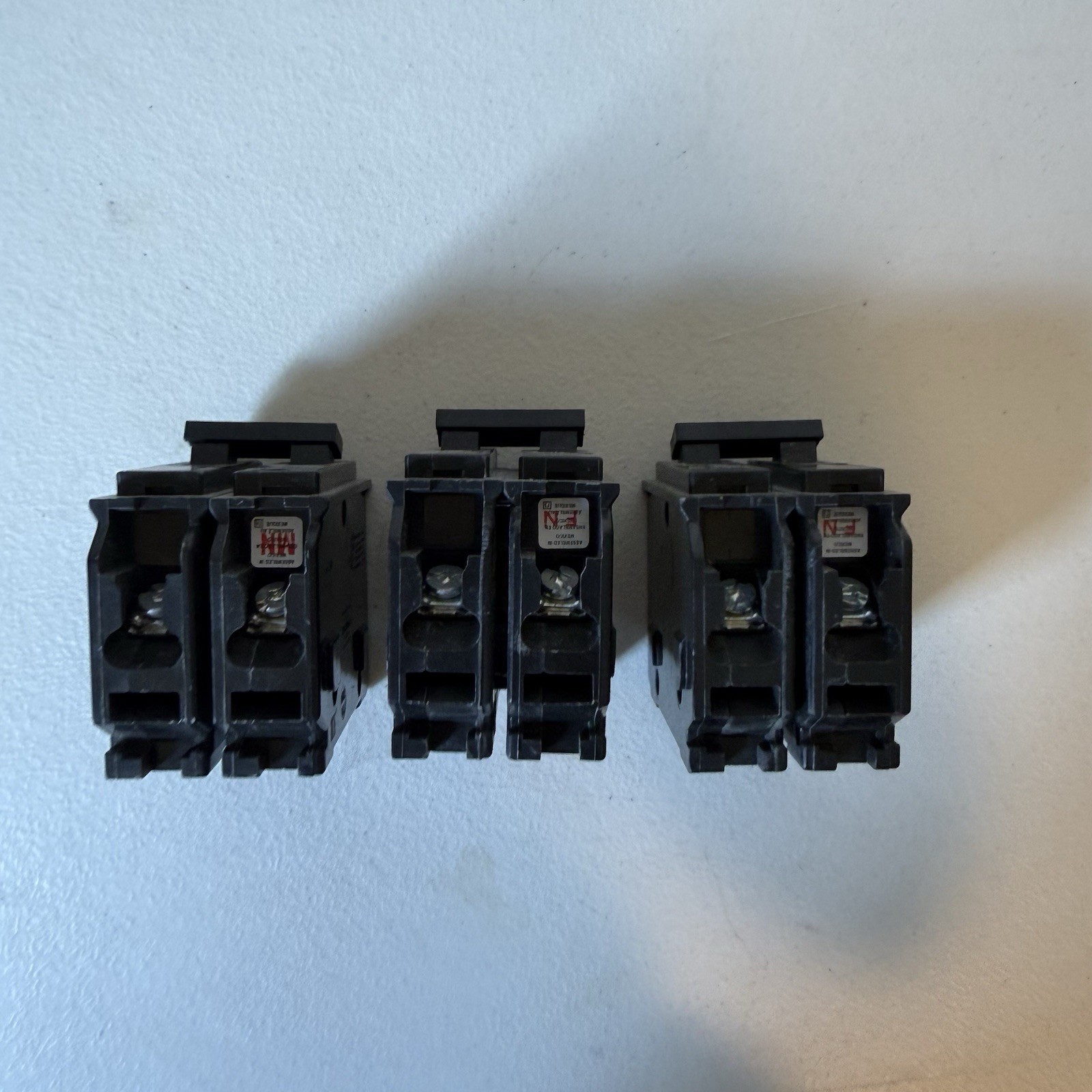 Lot of 3 Square D HOM230 Circuit Breaker 2-Pole 30 Amp 120/240 Volt AC Homeline