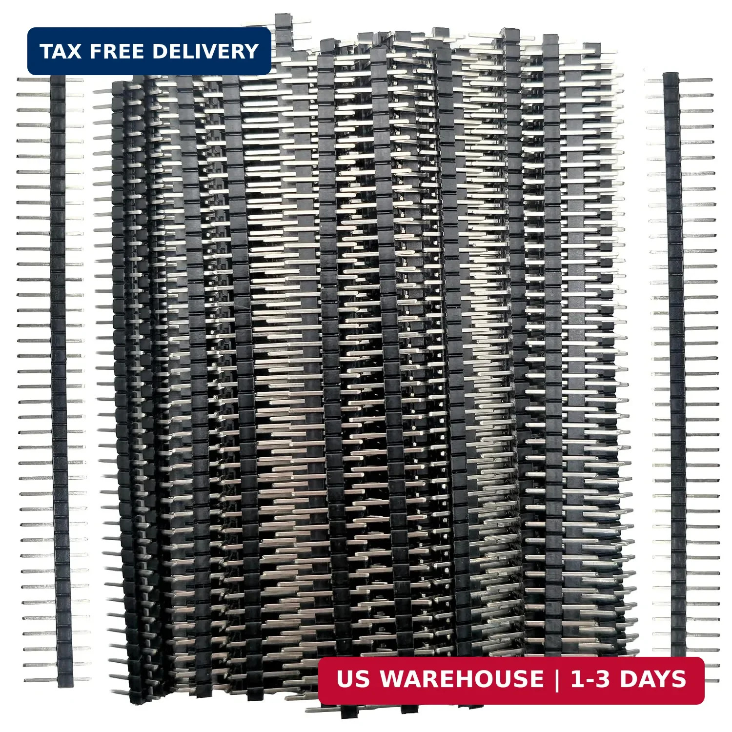 50 PCS 2.54mm Male Header pins Connector, 0.1 inch Pitch 40Pin Single Row Breaka