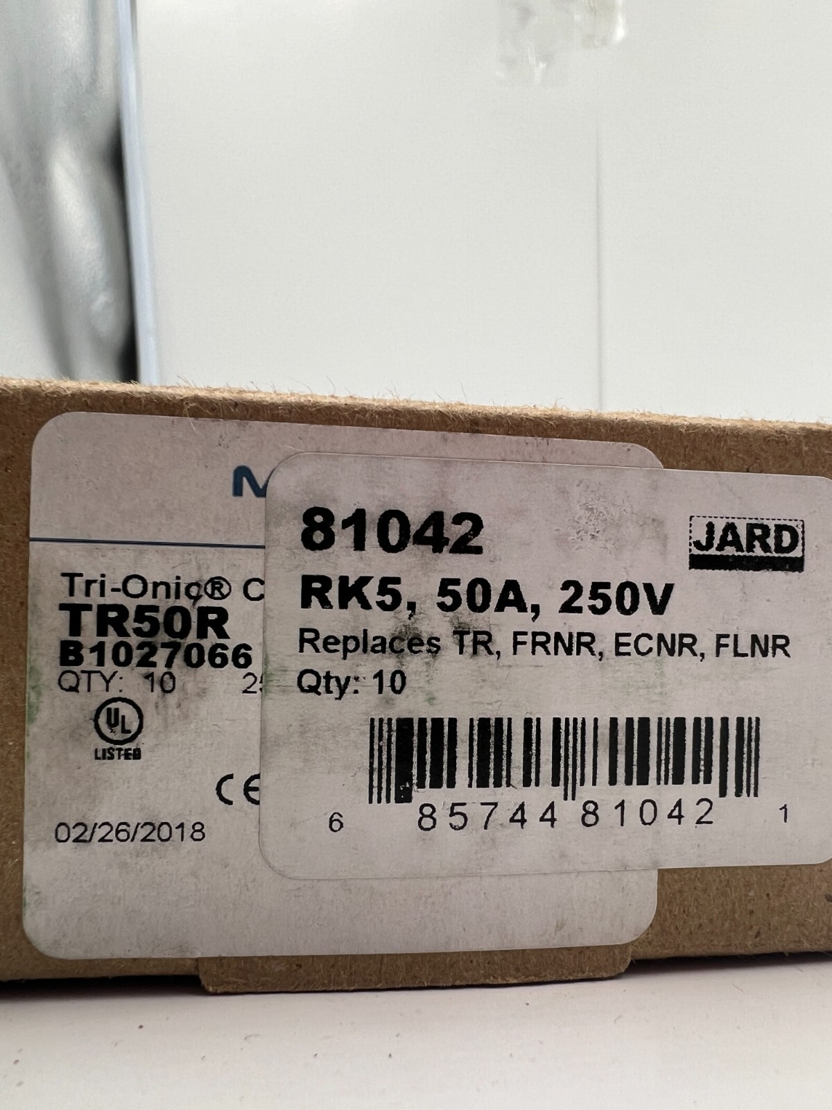 (QTY 10) Mersen Ferraz Shawmut TR50R Tri-Onic Dual Element Time Delay Fuse