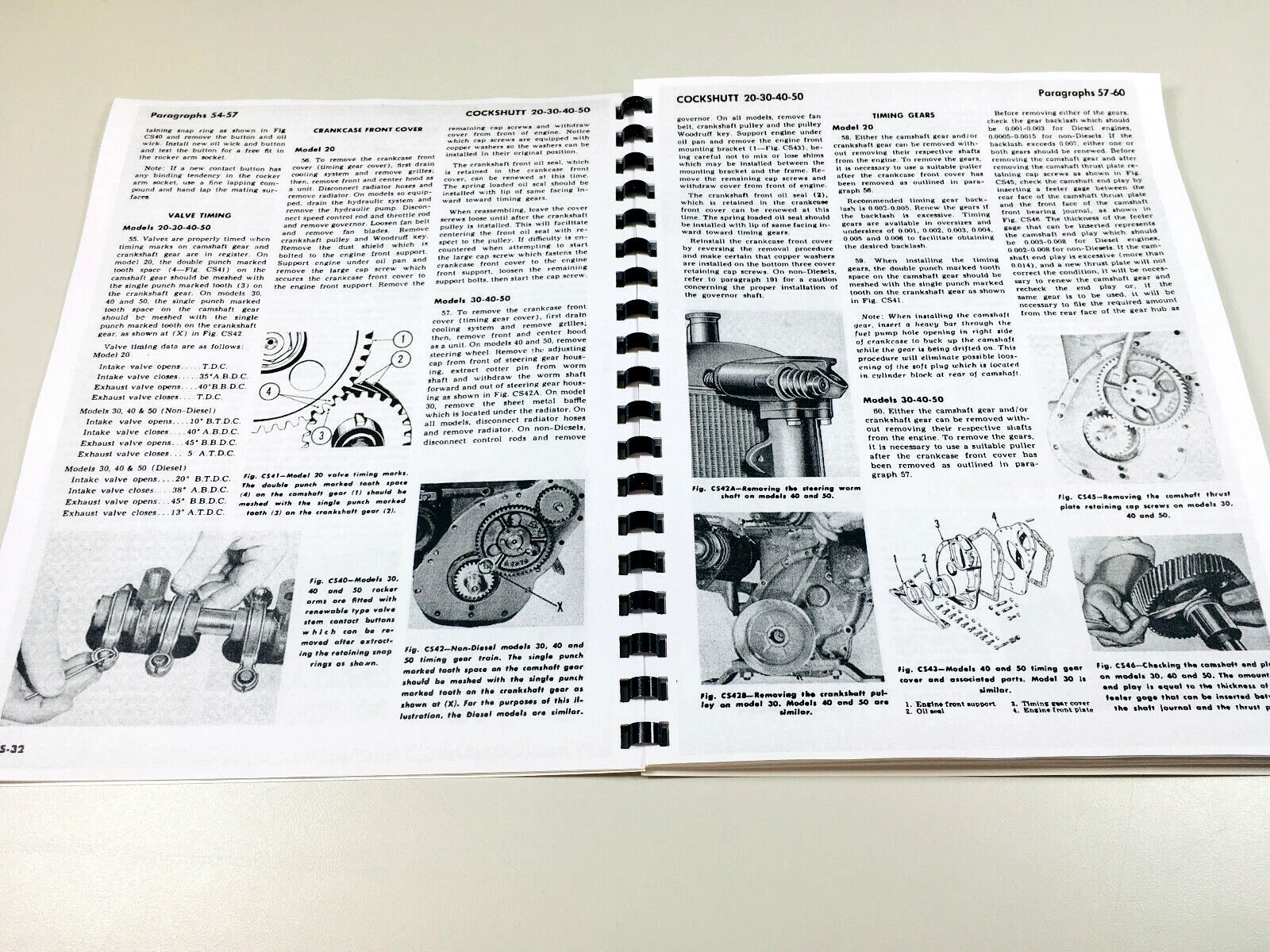 Cockshutt 20 30 40 50 Co-Op E2 E3 E4 E5 Tractor Service Repair Manual Shop Book