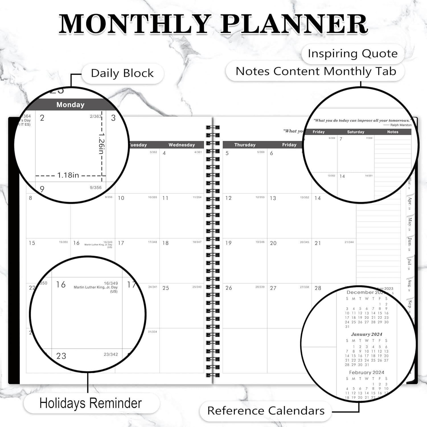 2024-2025 Monthly Planner – 24 Monthly Planner from January 2024 to December 202