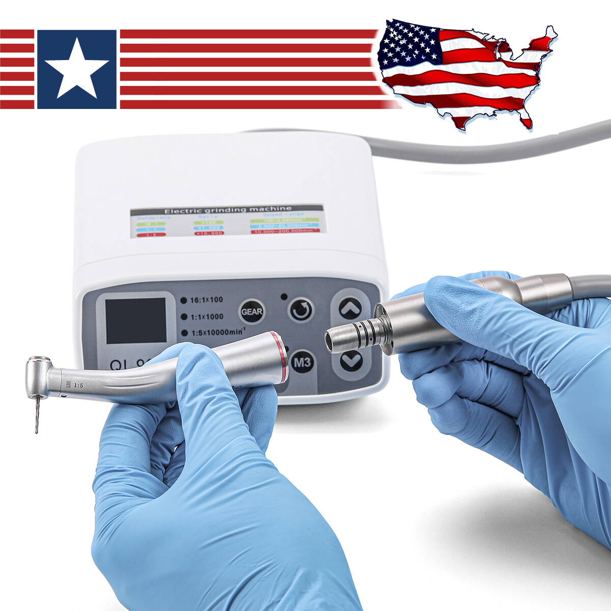 Dental Electric Brushless LED Micro Motor /1:5 Increasing Contra Angle
