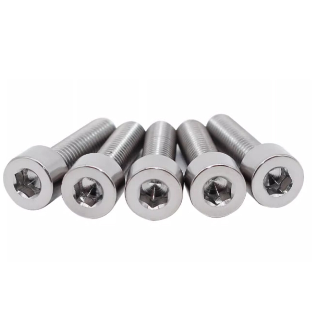 M3 M4 M5 M6 M8 TC4 Titanium Socket Head Bolts Gr5 Allen Head Ti Screws DIN 912