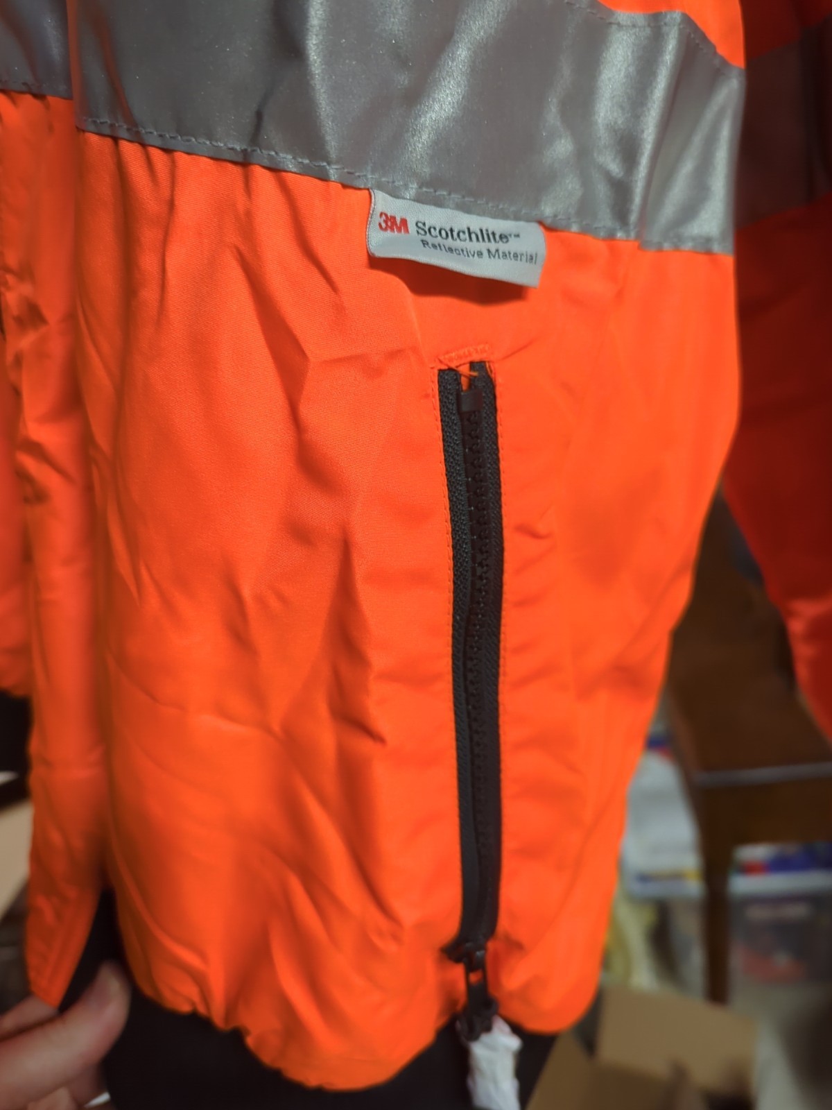 VEA 3M Scotchlite Hi Visibility Reflective Orange All Weather Jacket