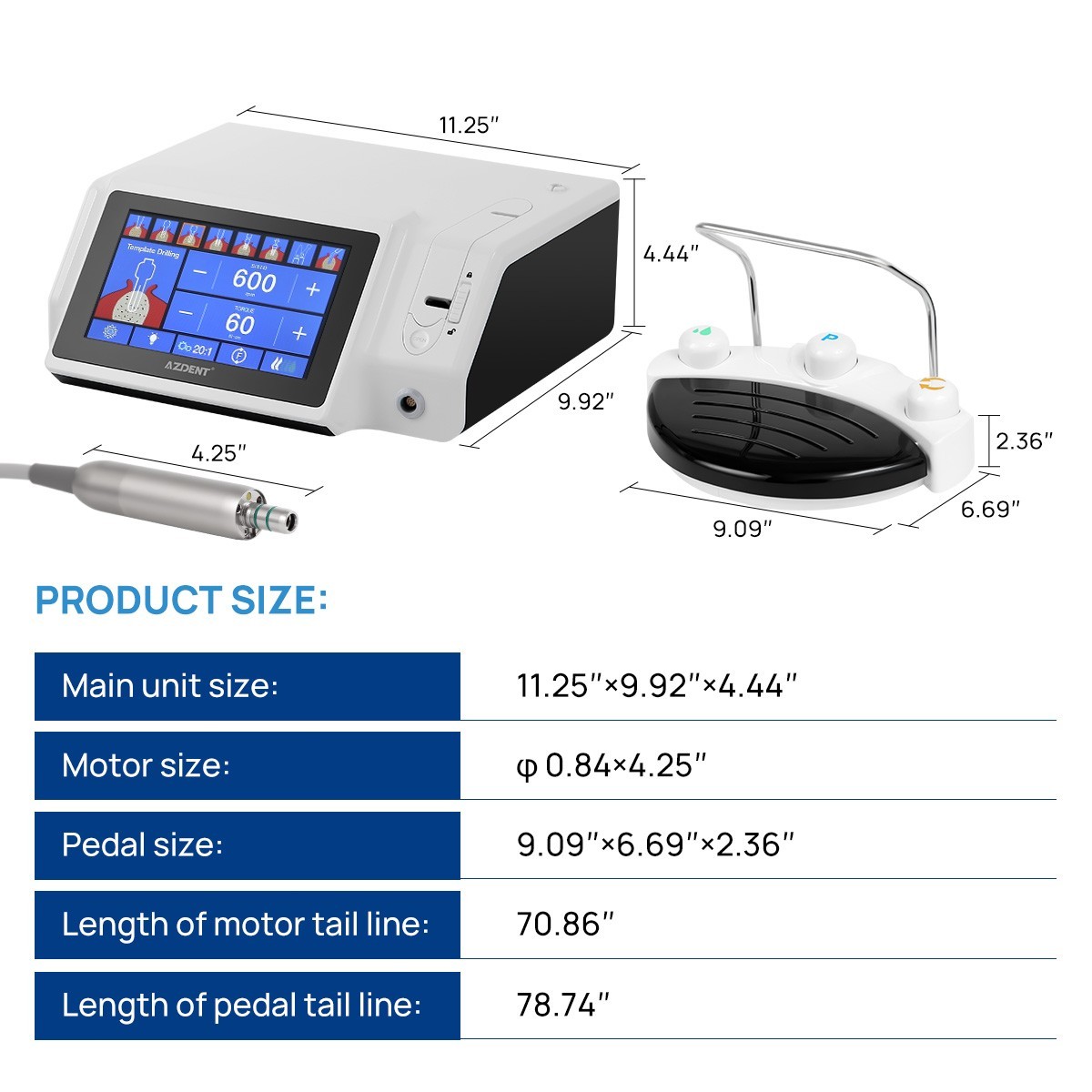 Dental Implant Motor System LED / 2in1 Piezo Surgery Bone Cutter Implant System