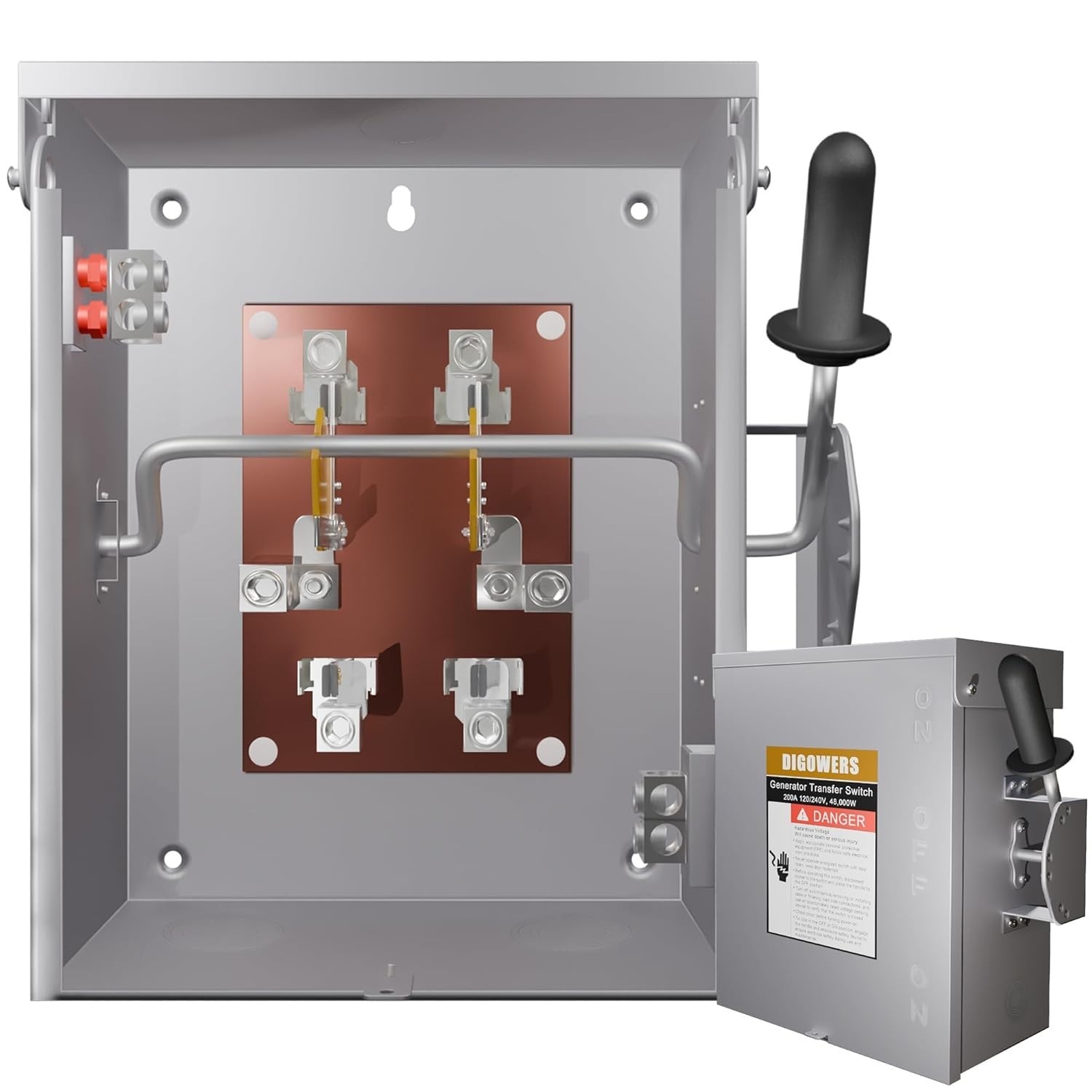 Professional 200 Amp Transfer Switch – Durable, NEMA 3R Rated for Indoor/Outdoor