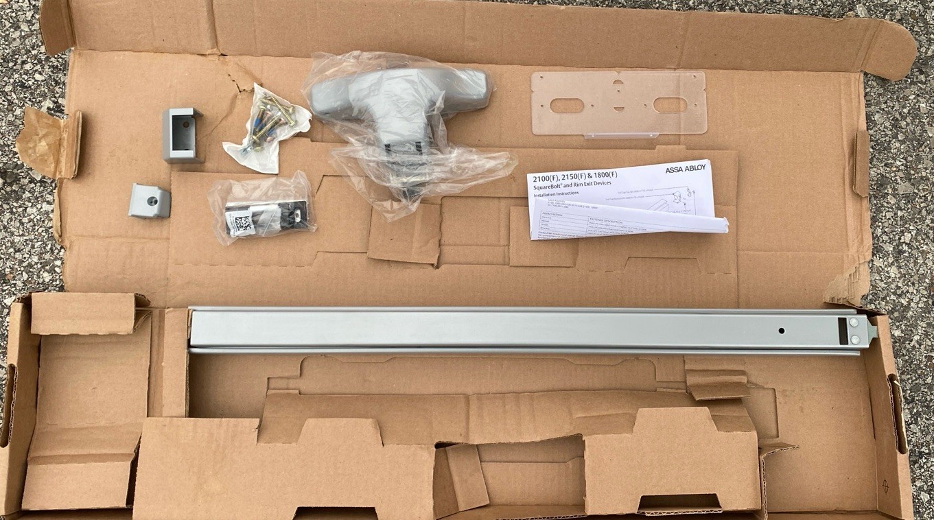 ASSA ABLOY ACCENTRA 2100-36 Exit Device Panic Bar Aluminum 36in Door