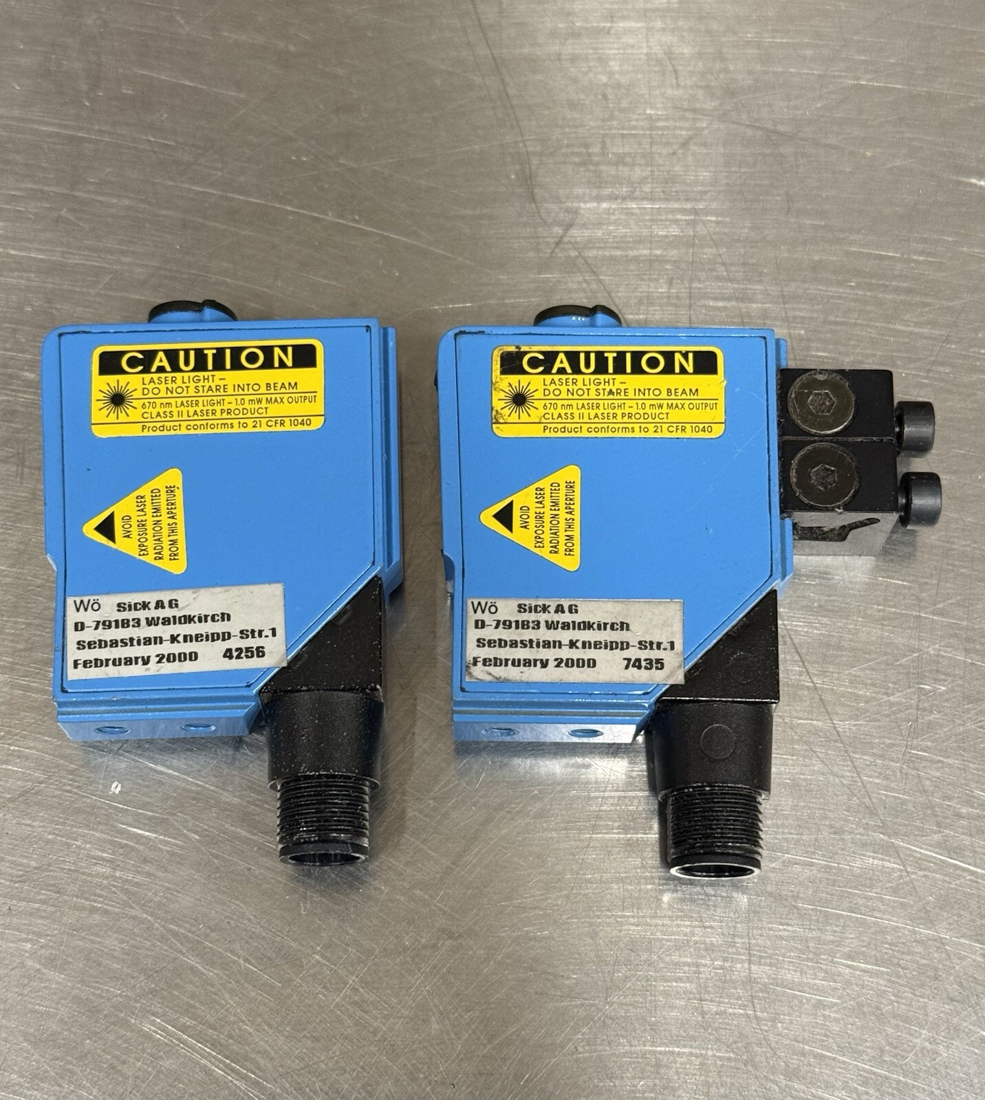 Lot Of 2 – Sick WS12L-D4381S05 2017872 Laser Light – Used