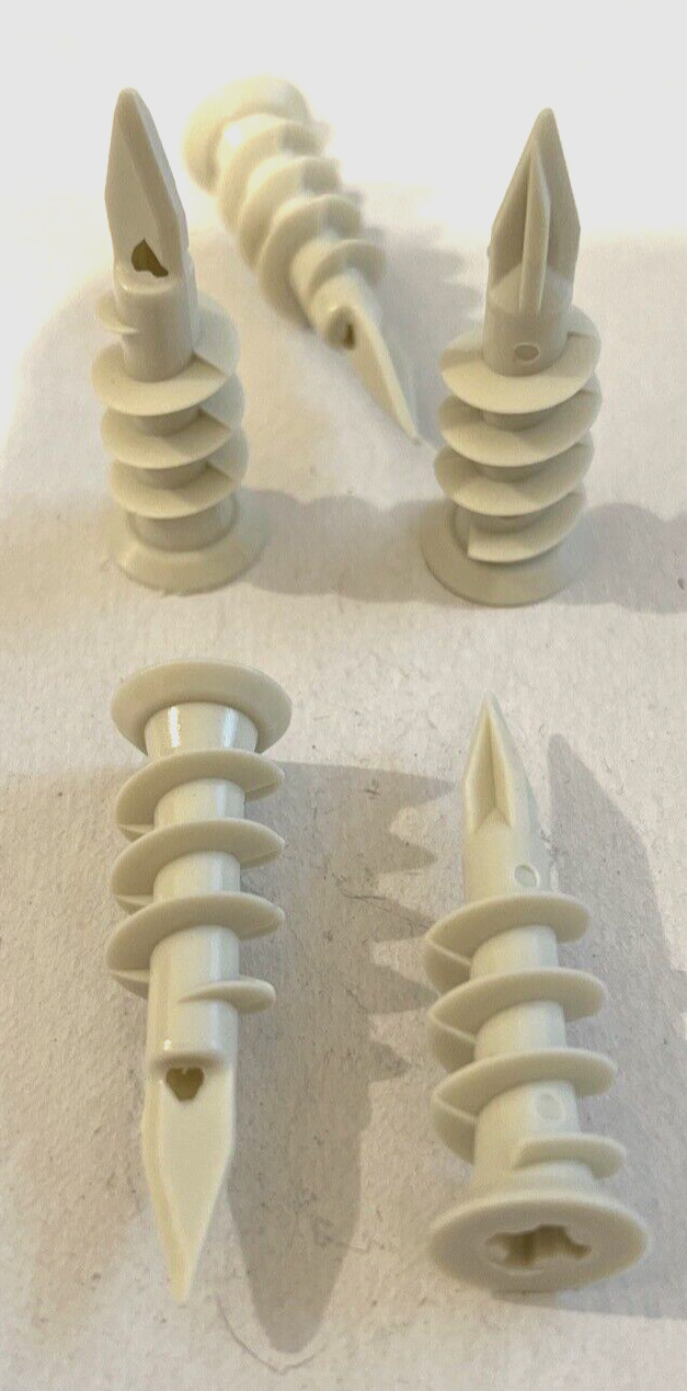 Self Drilling E Z Wall Anchors Plastic #8x 1-3/4″ for Drywall, Sheetrock