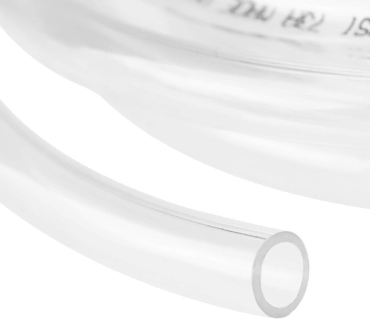 10Ft X 1/4″ ID Clear Vinyl Tubing, Flexible Hybrid PVC Tubing Hose, Lightweight