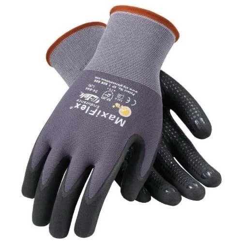 Large 34-874 MaxiFlex Ultimate Micro Foam PROTECTIVE WORK GLOVES – 12 Pack