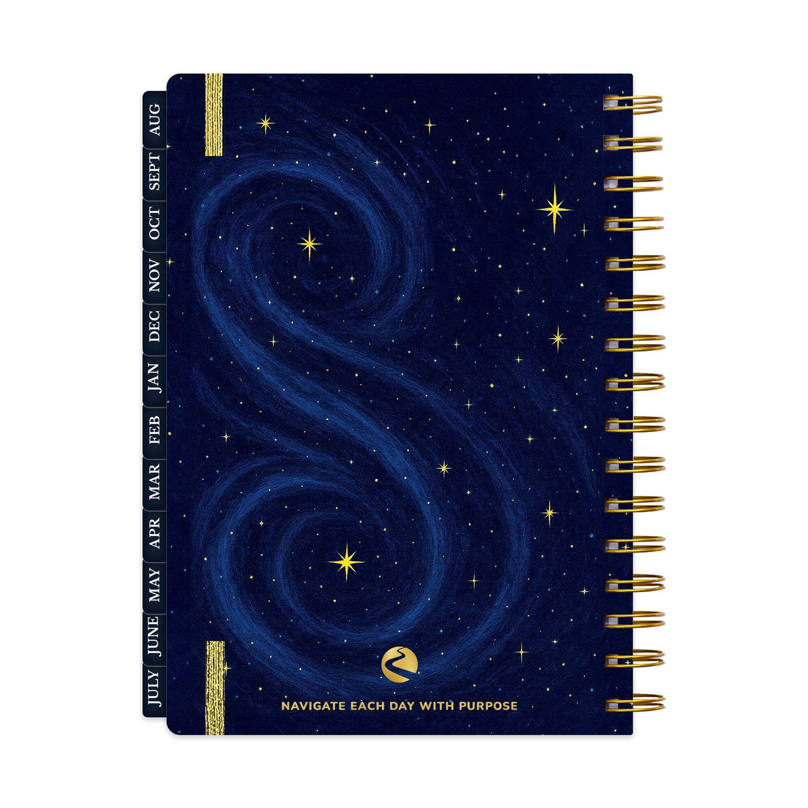 2026-2027 Mid-Year Monthly Weekly Spiral Planner B5 August Start Agenda
