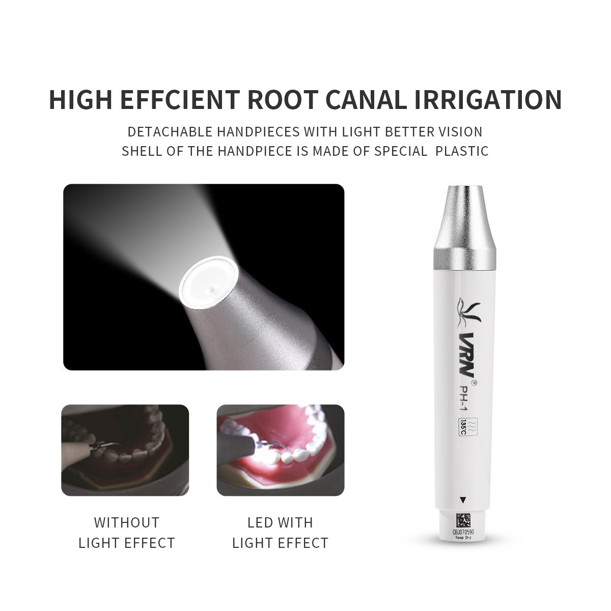 LED Dental Ultrasonic Piezo Scaler Handpiece Bottles Fit EMS Cavitron Woodpecker