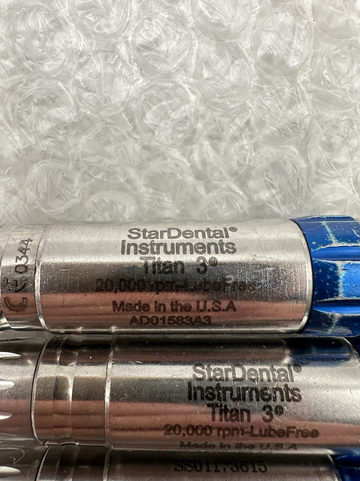 4x Star Dental Titan 3 20k RPM Handpieces- Untested For Refurb Only