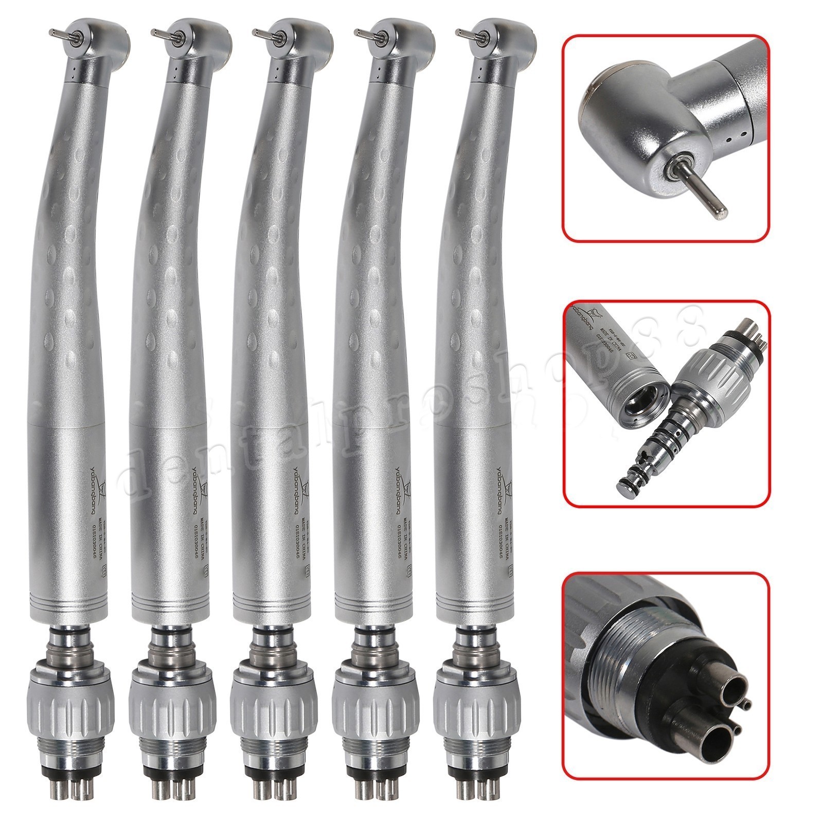 1-5 Pcs Dental High Speed Handpiece Turbine / 4Hole Quick Coupler KAV Style