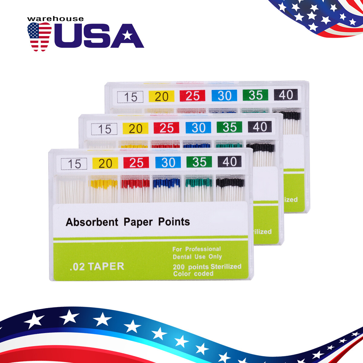 Dental Gutta Percha Points Absorbent Paper Points Endodontic Root Canal F1 F2 F3