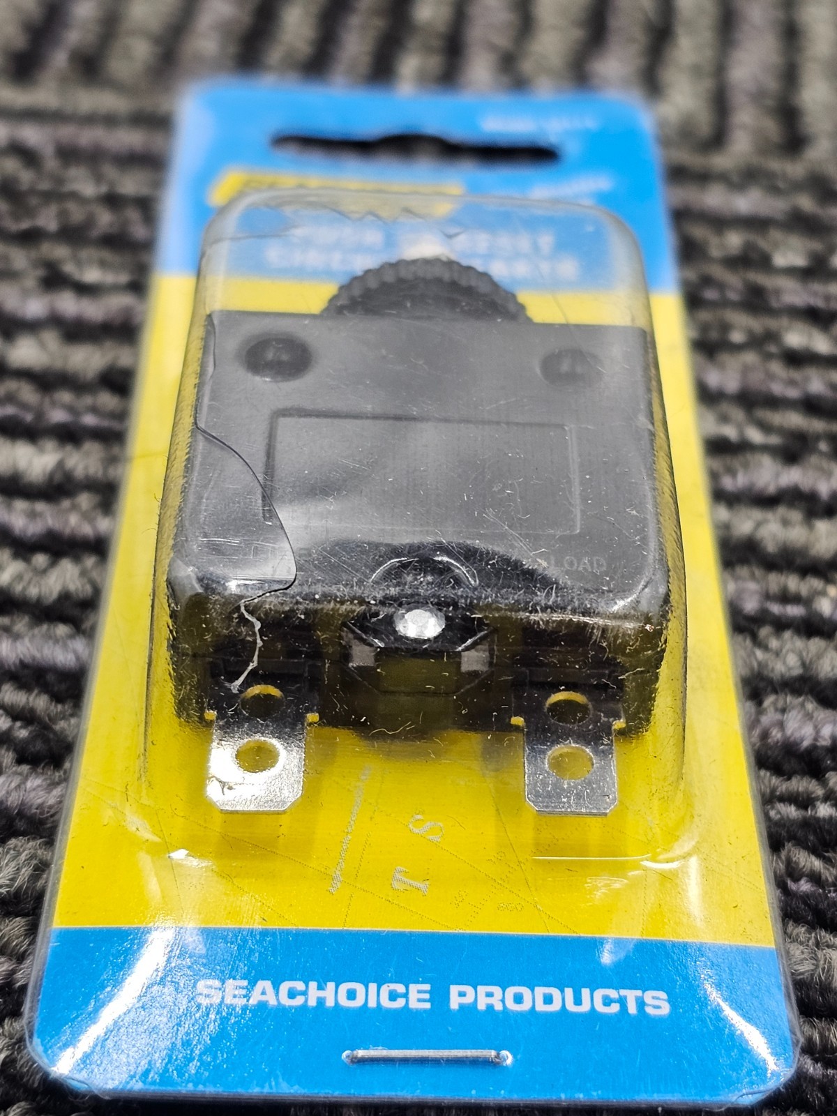 (QTY 3) SEACHOICE 13171: 30A Single Pole Push-To-Reset Circuit Breaker