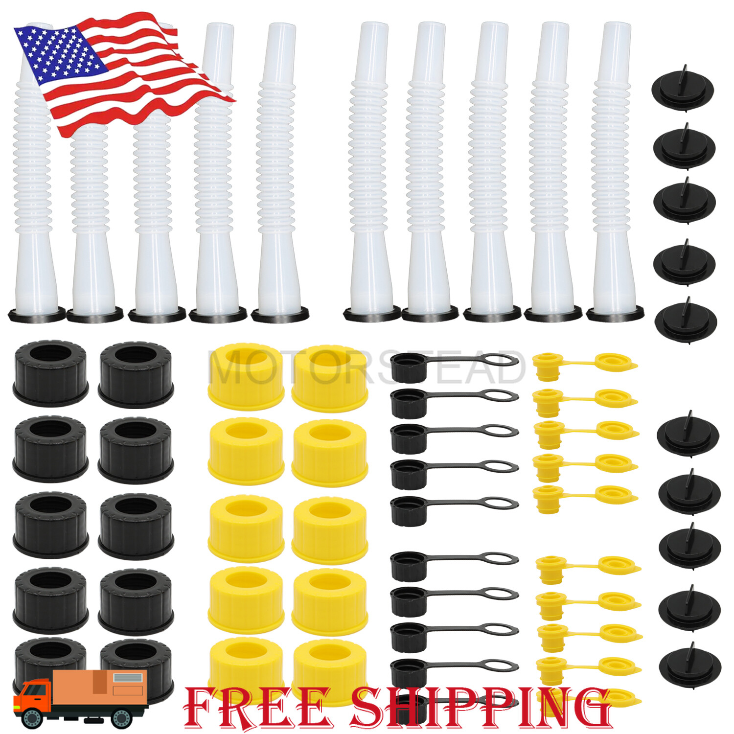 10 SETS For Gas Can Spout for Blitz, Midwest ,Scepter, Briggs&Stratton