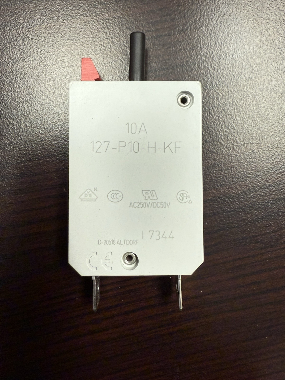 Thermal Overcurrent Circuit Breaker Manual Release 25A E-T-A 127-P10-H-KF