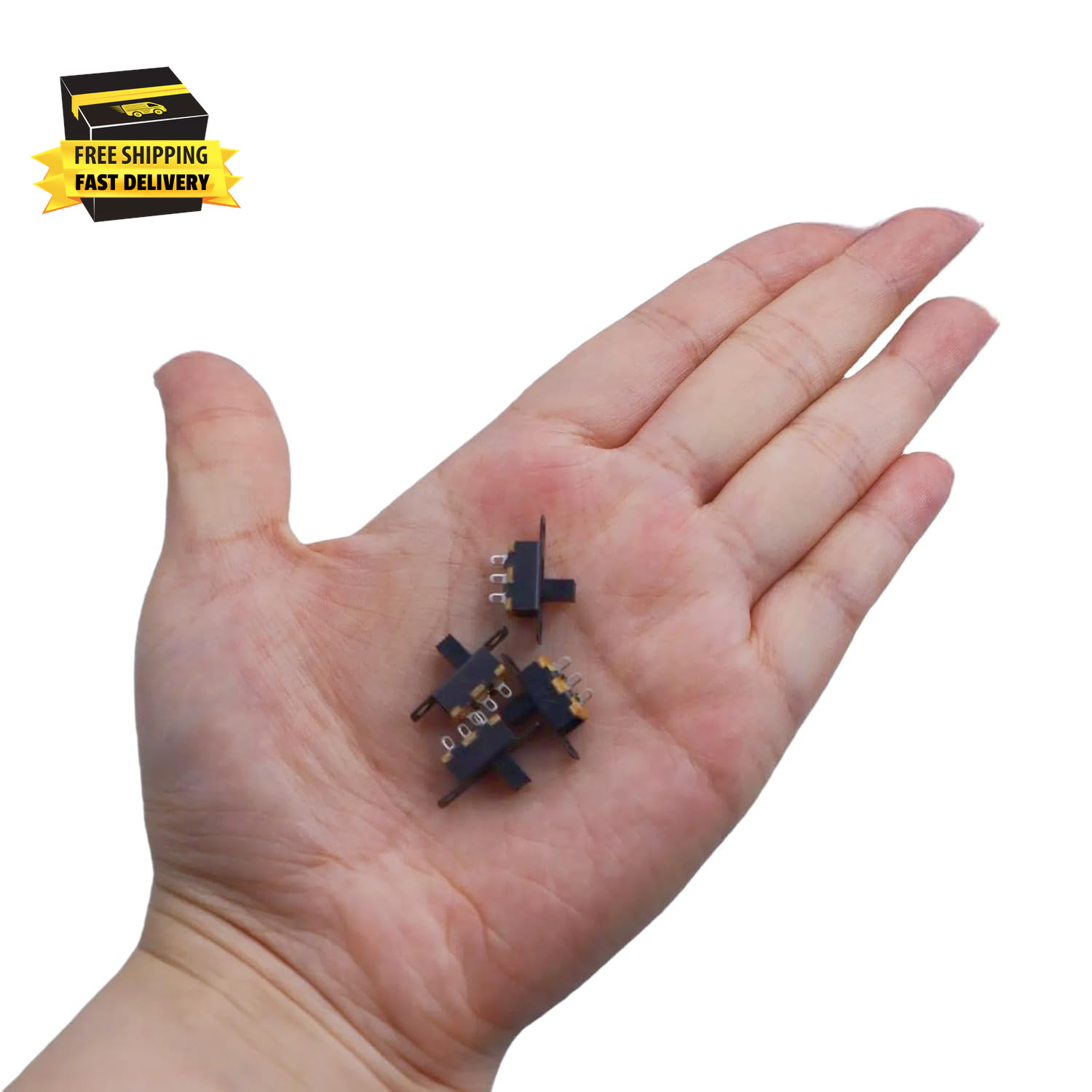 150PCS Micro Mini Slide Switch SPDT 1P2T Toggle Switches 2 Position 3 Pin On-Off