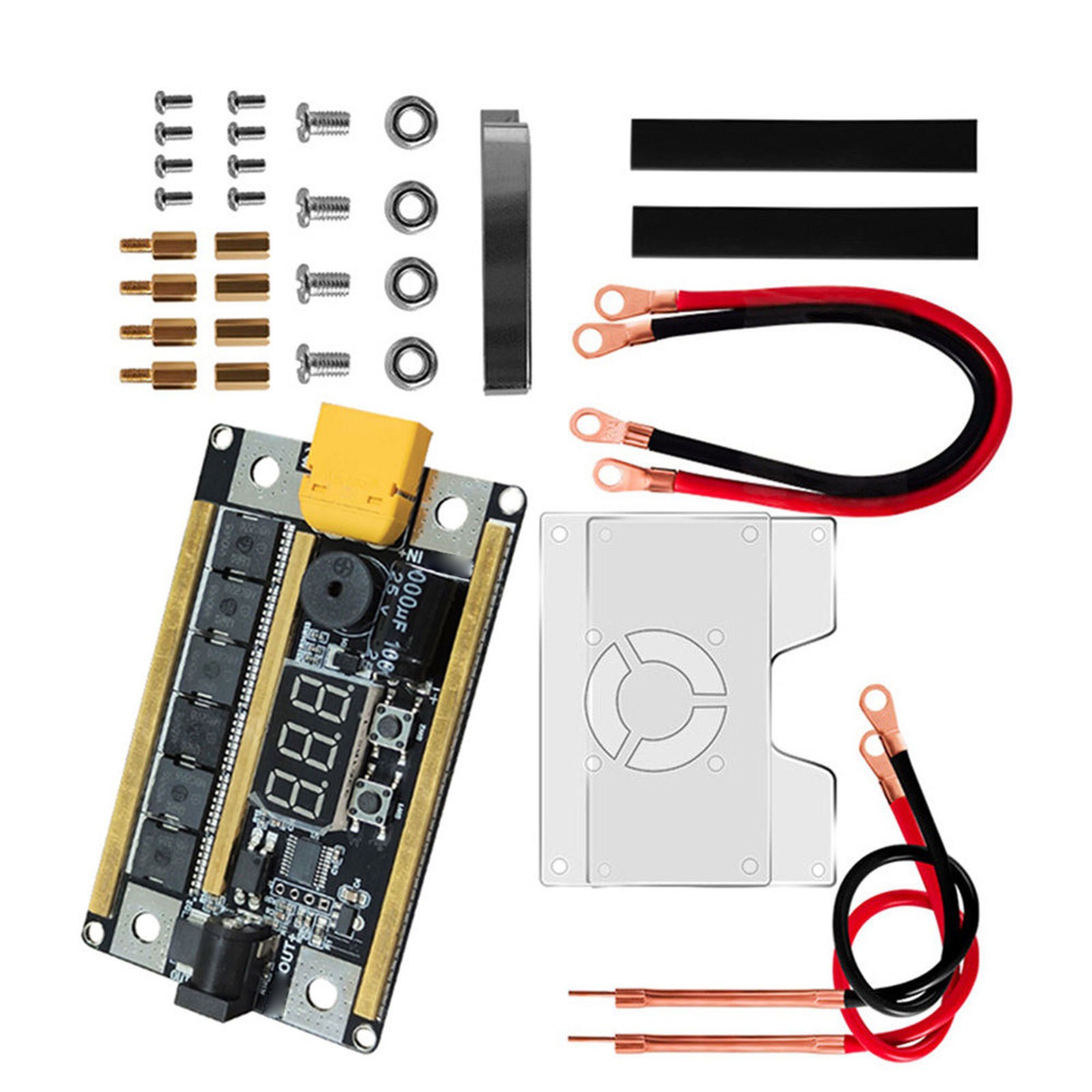 DIY Portable Mini Spot Welder Machine 8-24V Voltmeter For 18650 Lithium Battery