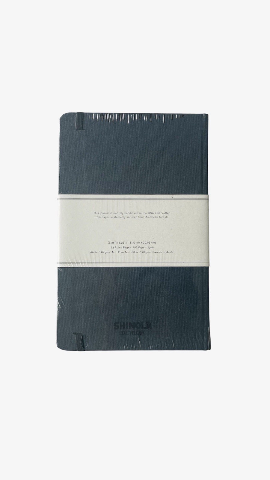 NEW Shinola Detroit Hard Lined Ruled Pages 5.25″ x 8.25″ Journal Blue