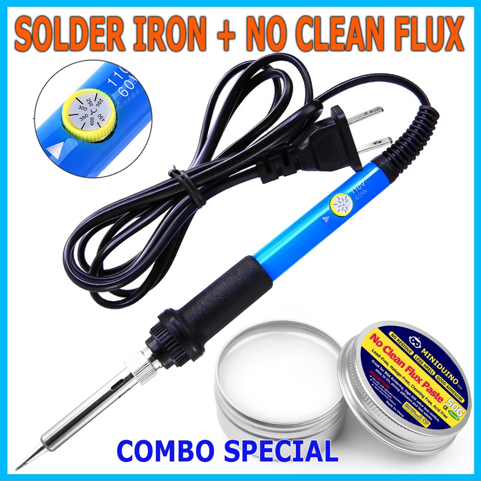 No-Clean Solder Iron and Paste Flux For PCB LED BGA SMD SMT 50Gram