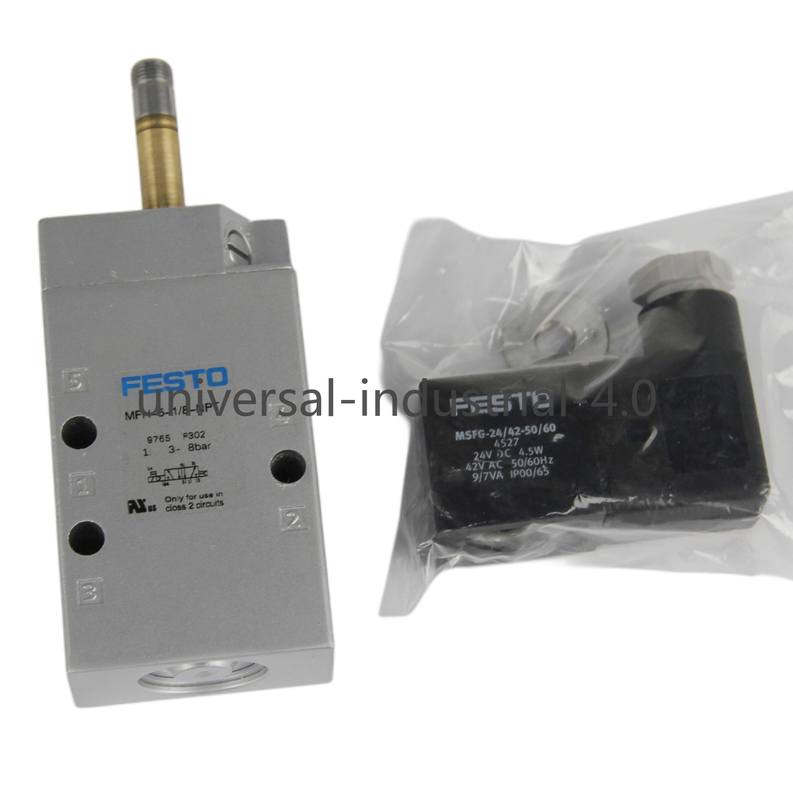 1Pc New FESTO MFH-5-1/8-NPT 9765 Solenoid Valve – US Stock