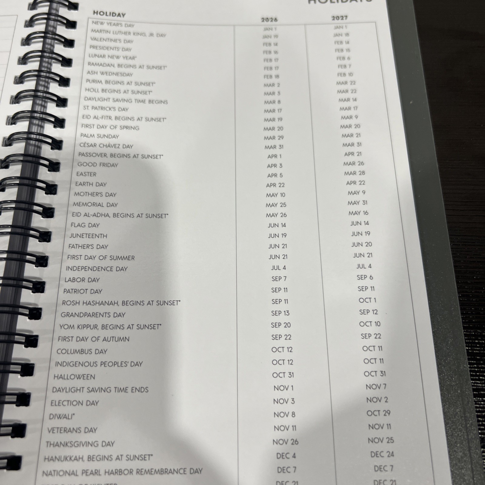 ASMBLD BLUE Sky Tabbed 15-Month Planning Calendar- April 2026 thru June 2027