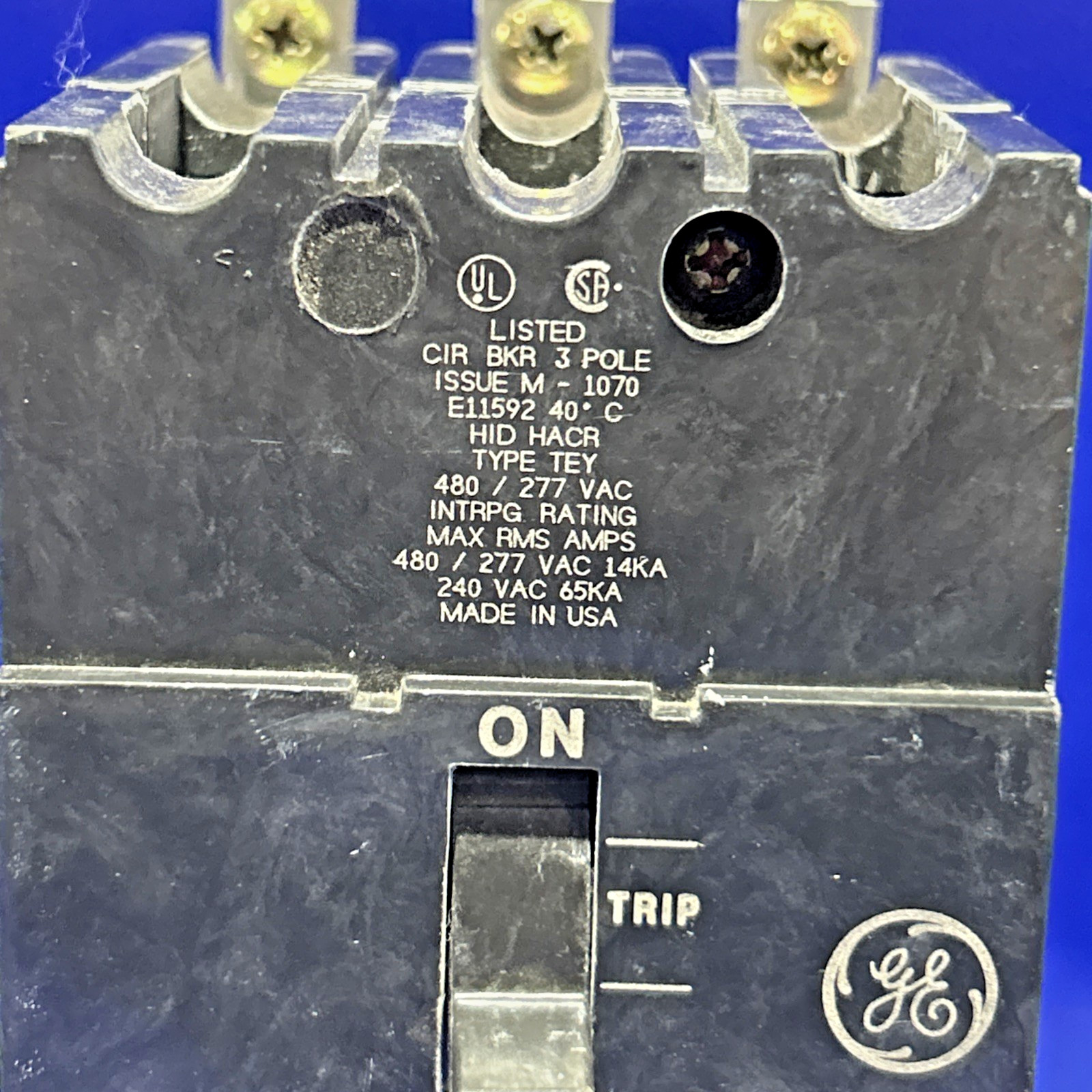 TEY340 40 Amp 480V 3 Pole GE Circuit Breaker🟦